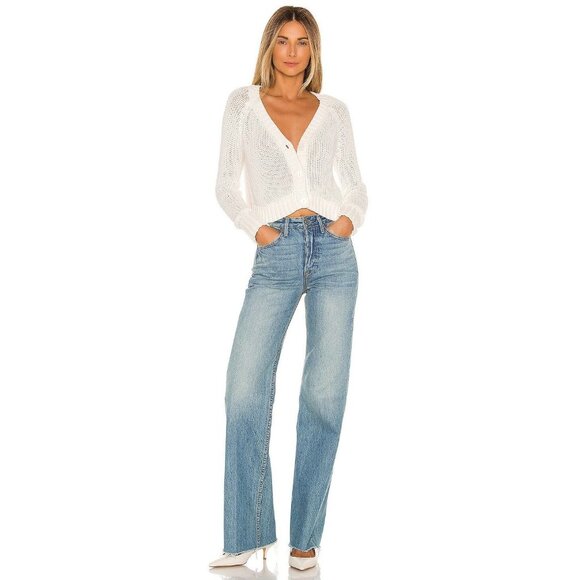 Tularosa Margot White Open Knit Cardigan - Picture 3 of 7